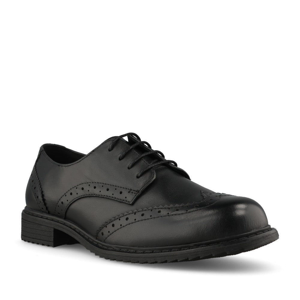 Teds Girls Pomona Laced Brogue in Black
