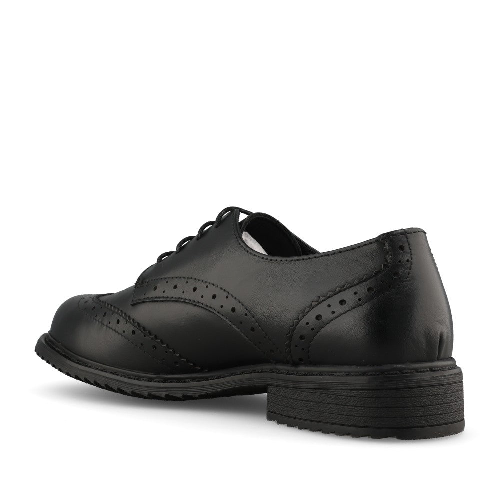 Teds Girls Pomona Laced Brogue in Black