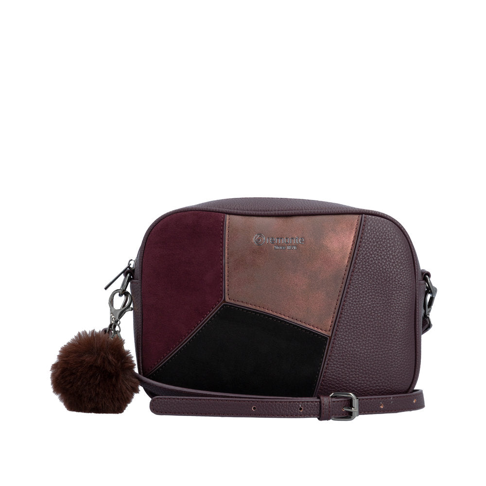 Remonte Ladies Q0674-35 Handbag In Burgundy