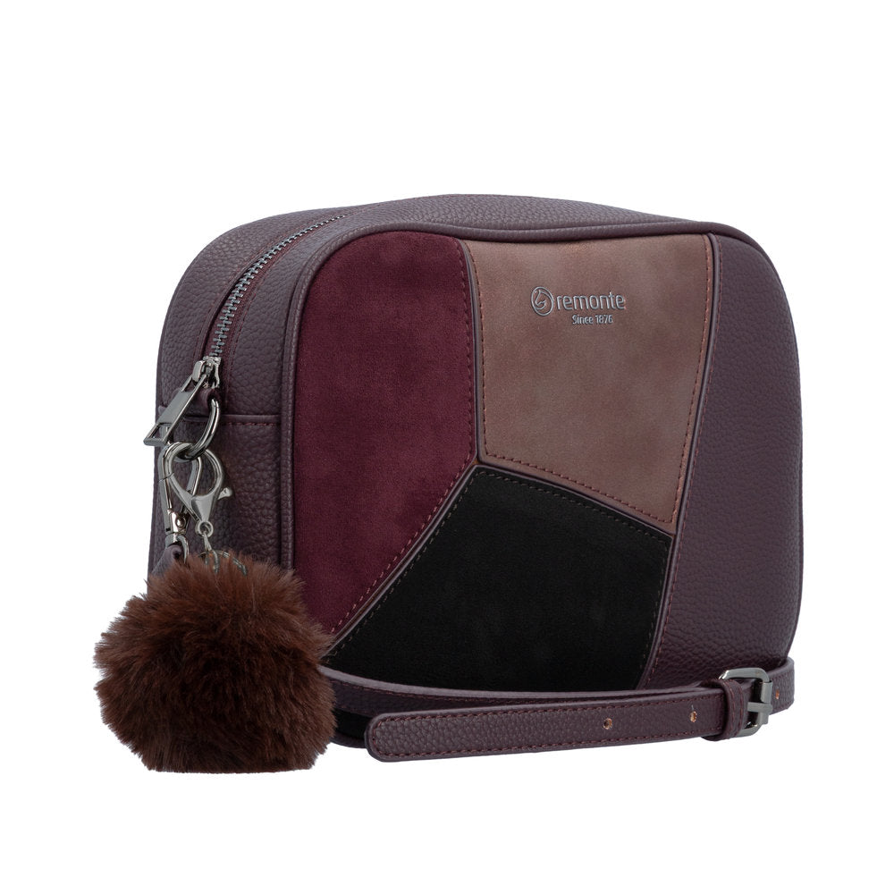 Remonte Ladies Q0674-35 Handbag In Burgundy