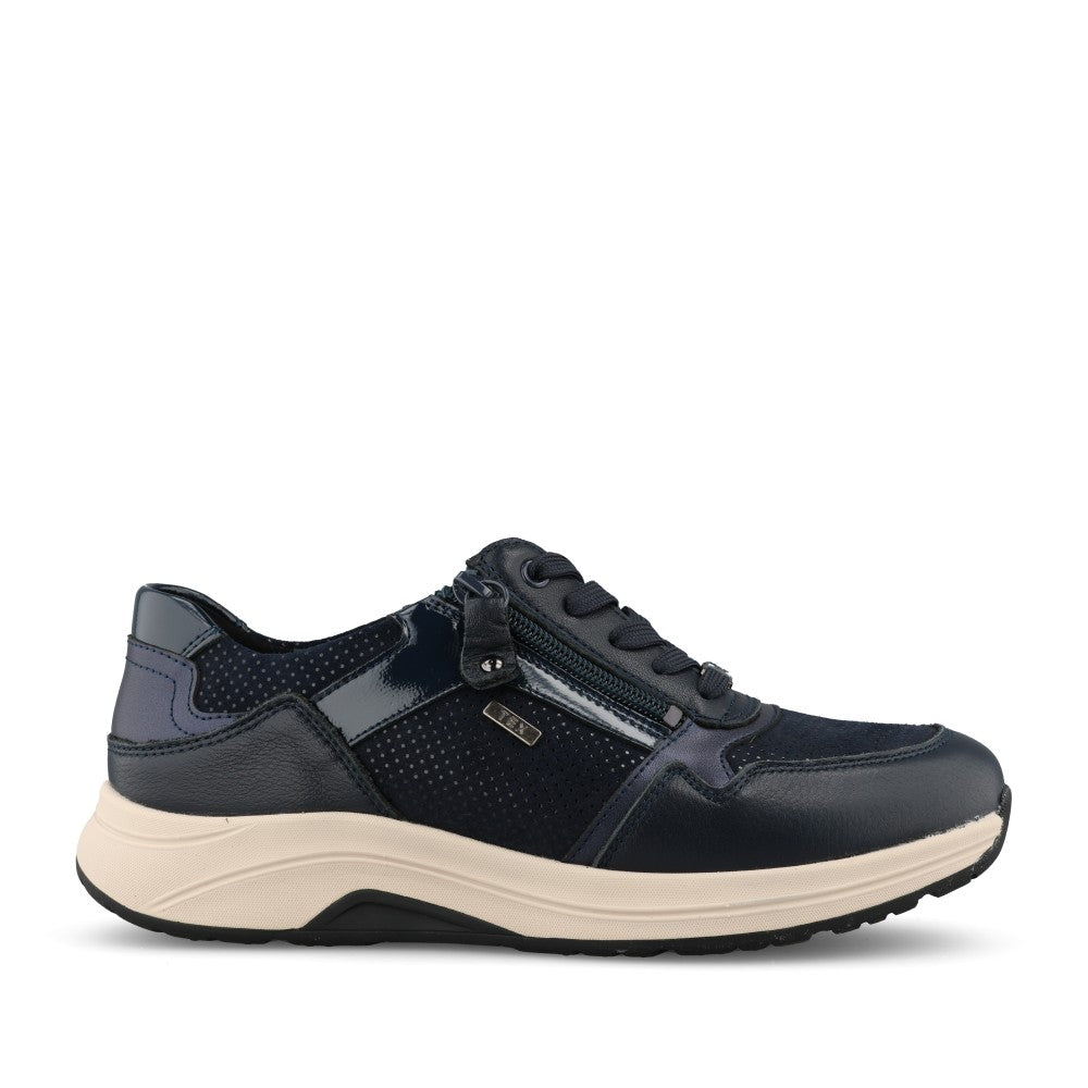 G-Comfort Ladies R-5189 3L Wide Fit Trainer in Navy