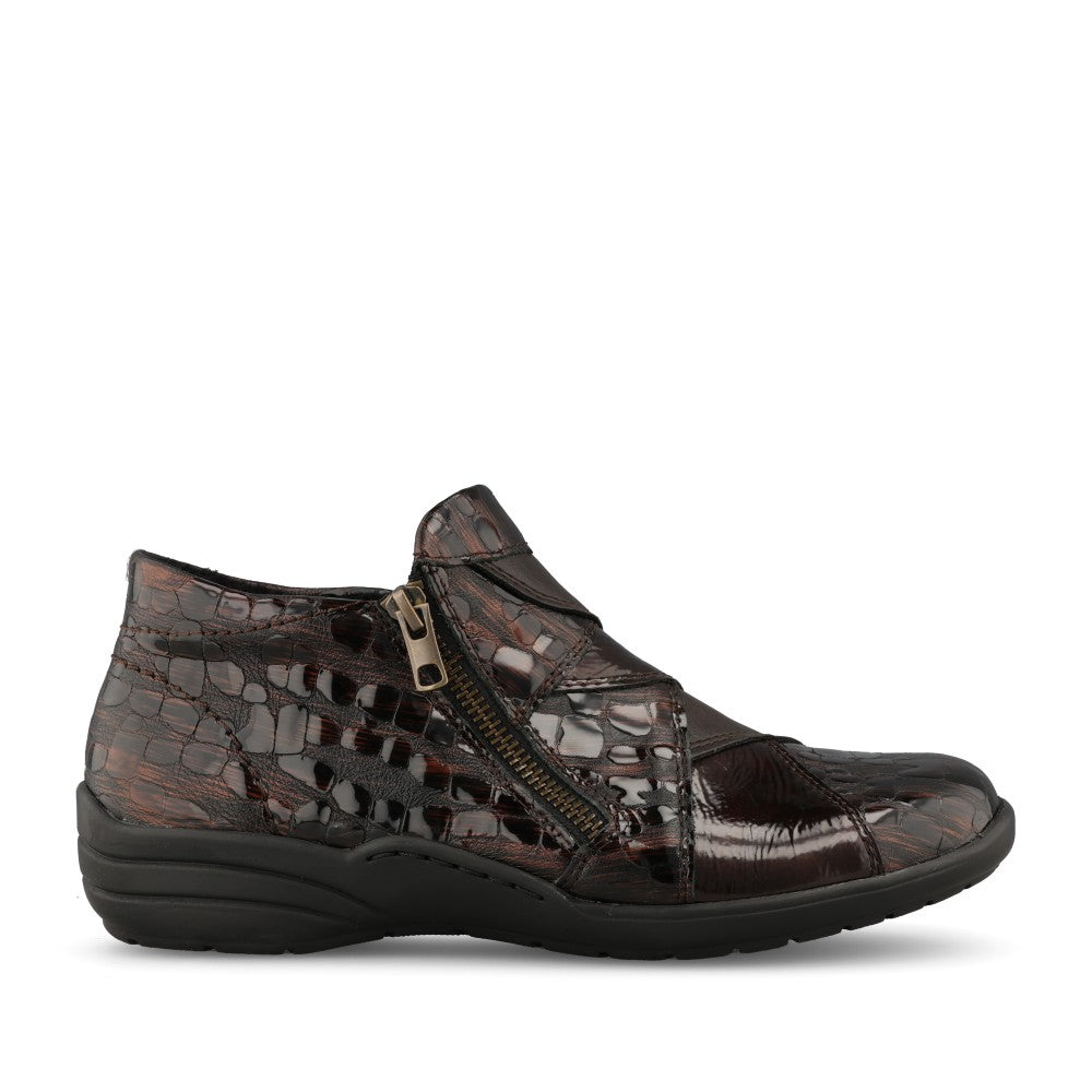 Remonte Ladies R7674-25 Ankle Boot In Brown