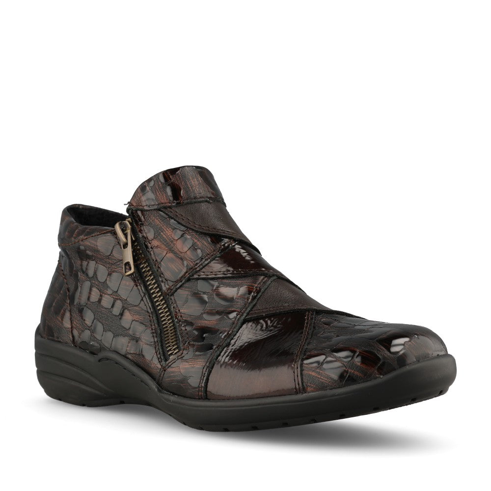 Remonte Ladies R7674-25 Ankle Boot In Brown