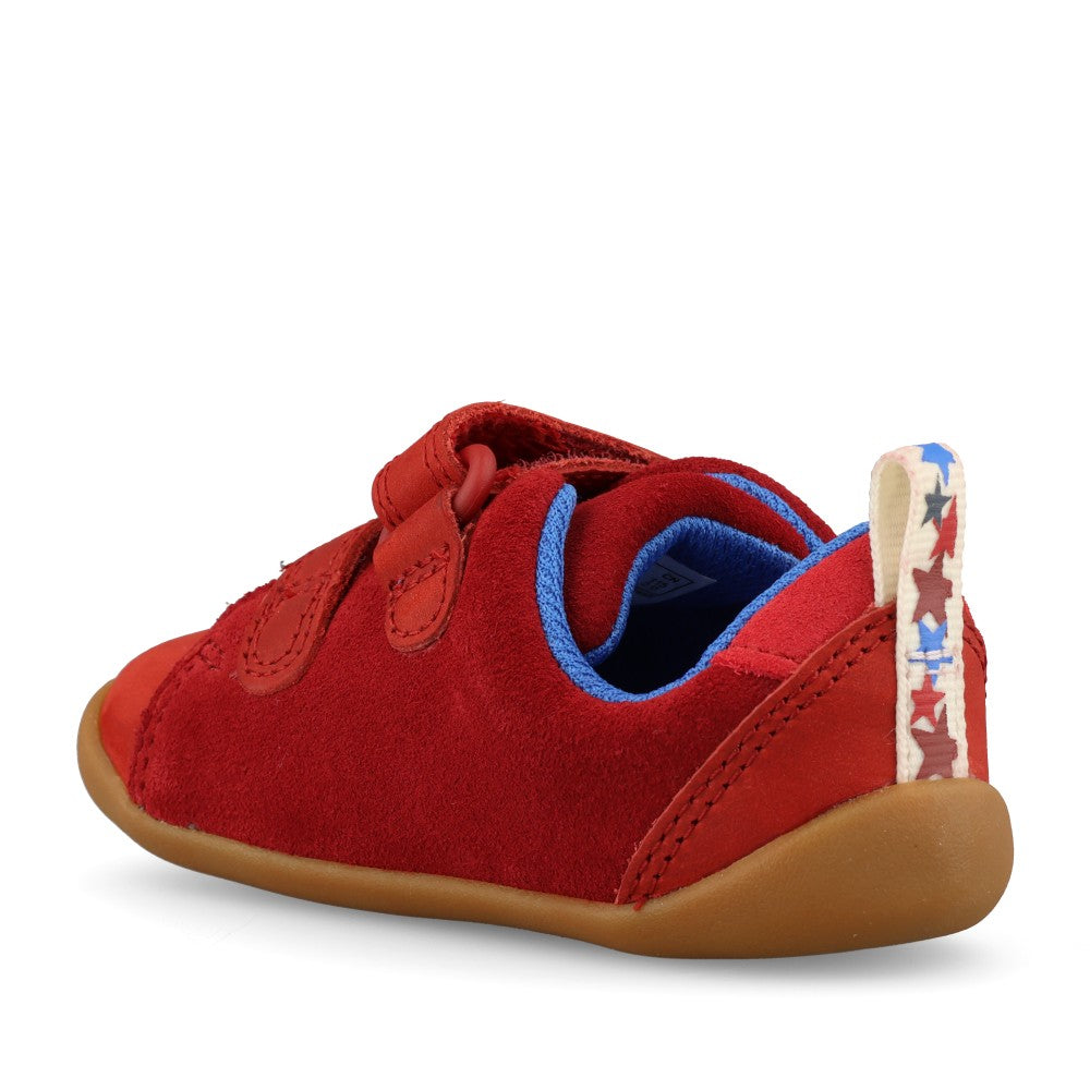 Clarks Boys Roamer City T F-Fit Shoe in Dark Red