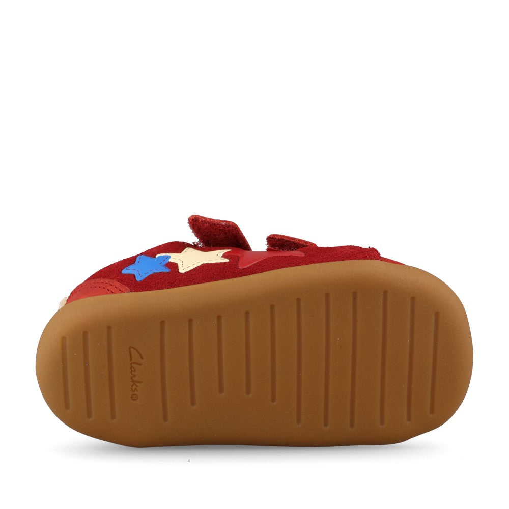 Clarks Boys Roamer City T G-Fit Shoe in Dark Red
