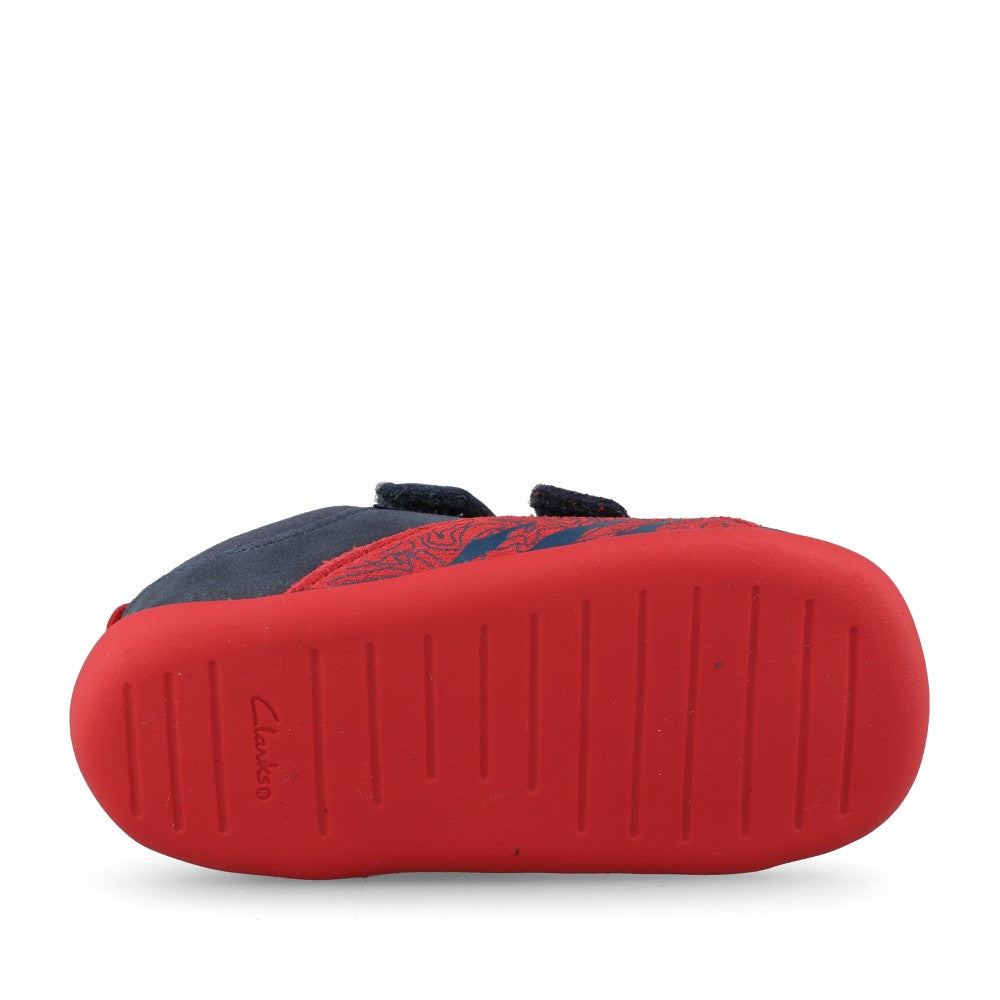 Clarks Boys Roamer Tail T G-Fit Shoe in Navy
