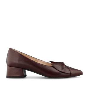 Emis Ladies 8550/F956o Court Shoe In Burgundy