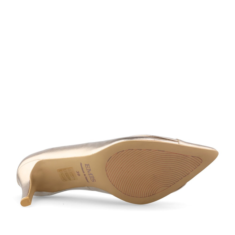 Emis Ladies 8550/821o Court Shoe In Gold