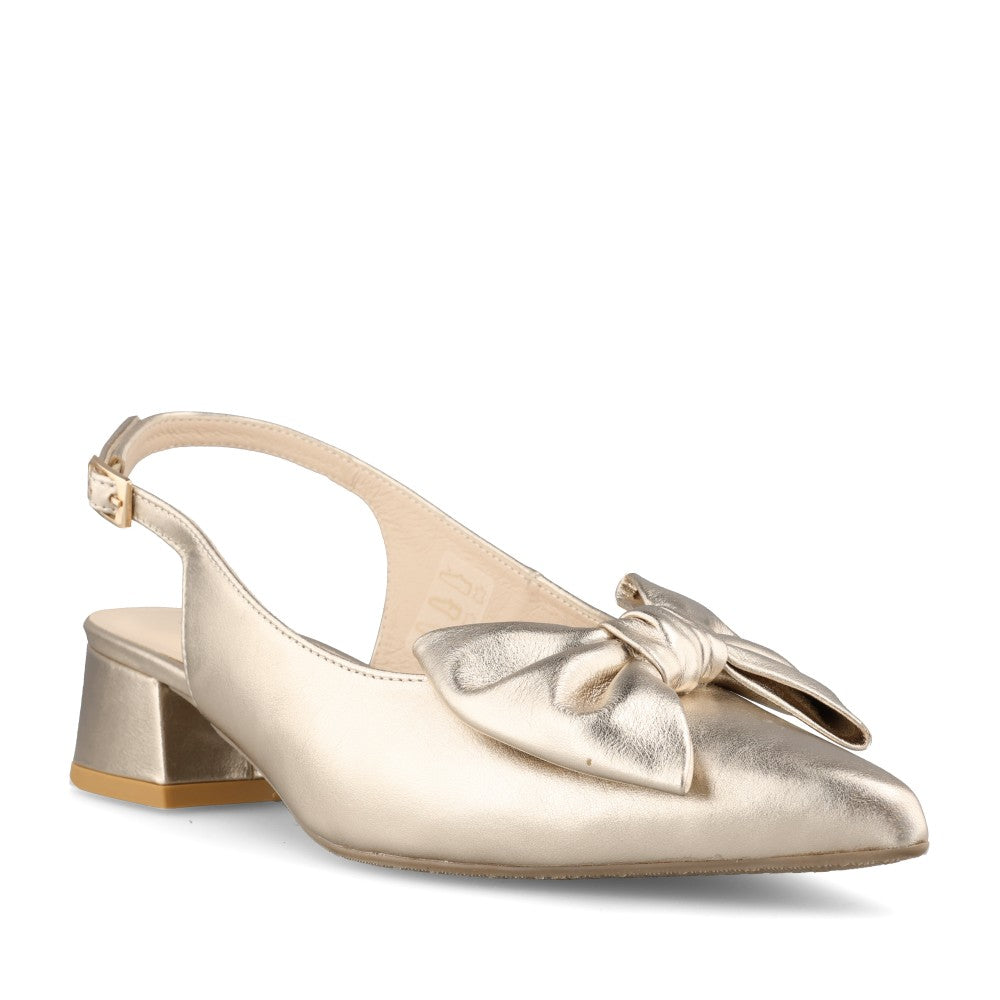 Emis Ladies 8586/F956o Sling Back Shoe In Gold