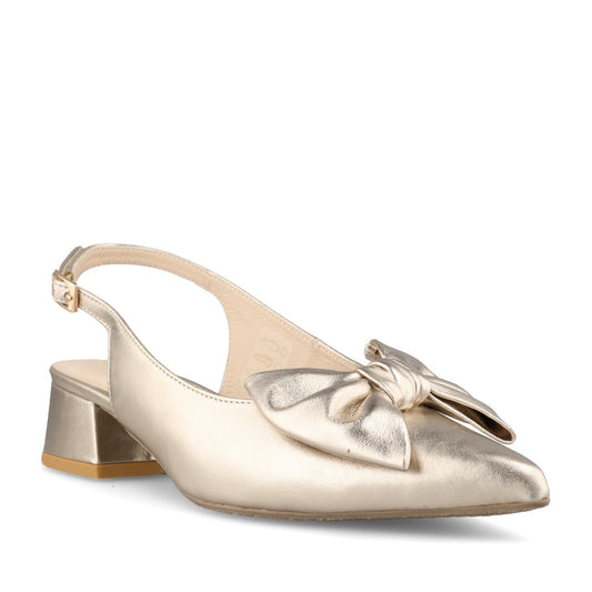 Emis Ladies 8586/F956o Sling Back Shoe In Gold