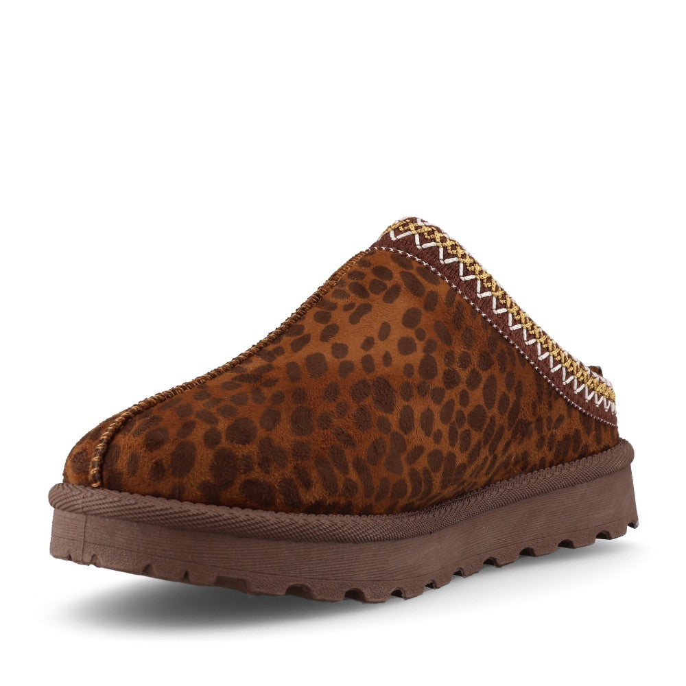 Lunar Ladies Selena KLZ008 Slipper In Leopard