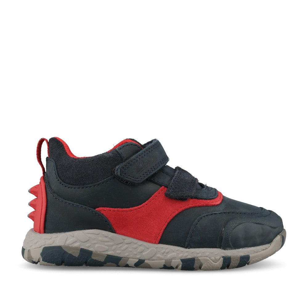 Clarks Boys Steggy Rex K G-Fit Boot in Navy