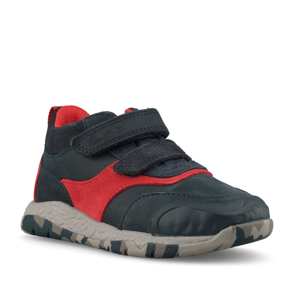 Clarks Boys Steggy Rex K G-Fit Boot in Navy