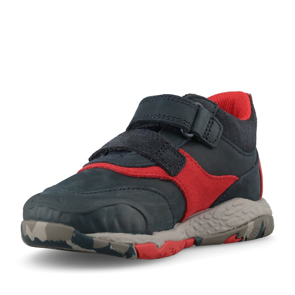 Clarks Boys Steggy Rex K F-Fit Boot in Navy
