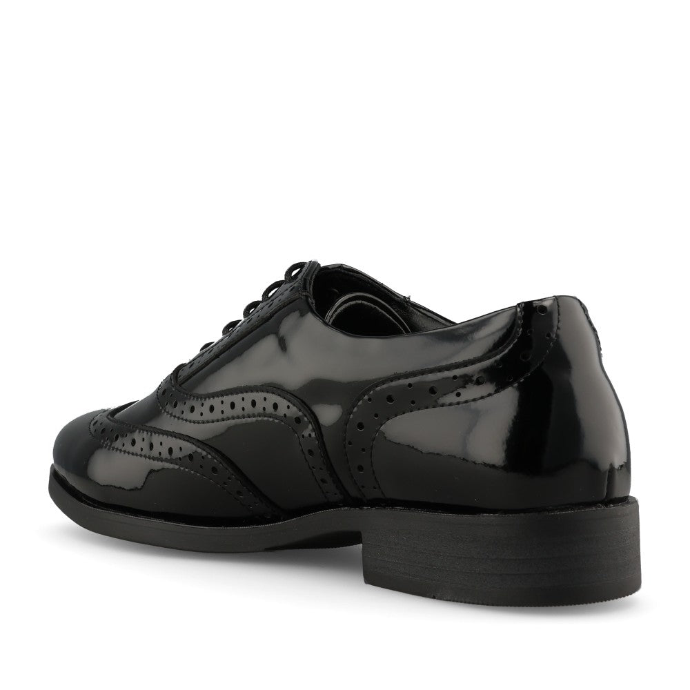 Girls Swarthmore Laced Brogue In Blk Patent