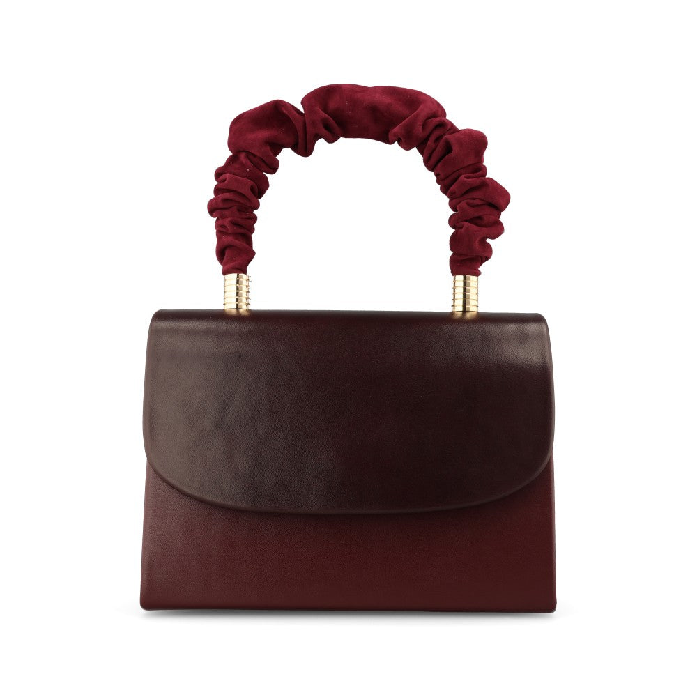 Emis Ladies T37 Grab Bag In Burgundy Leather