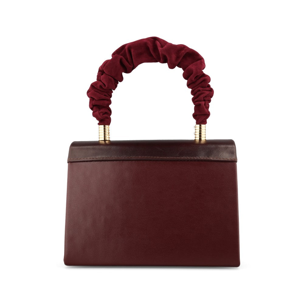 Emis Ladies T37 Grab Bag In Burgundy Leather