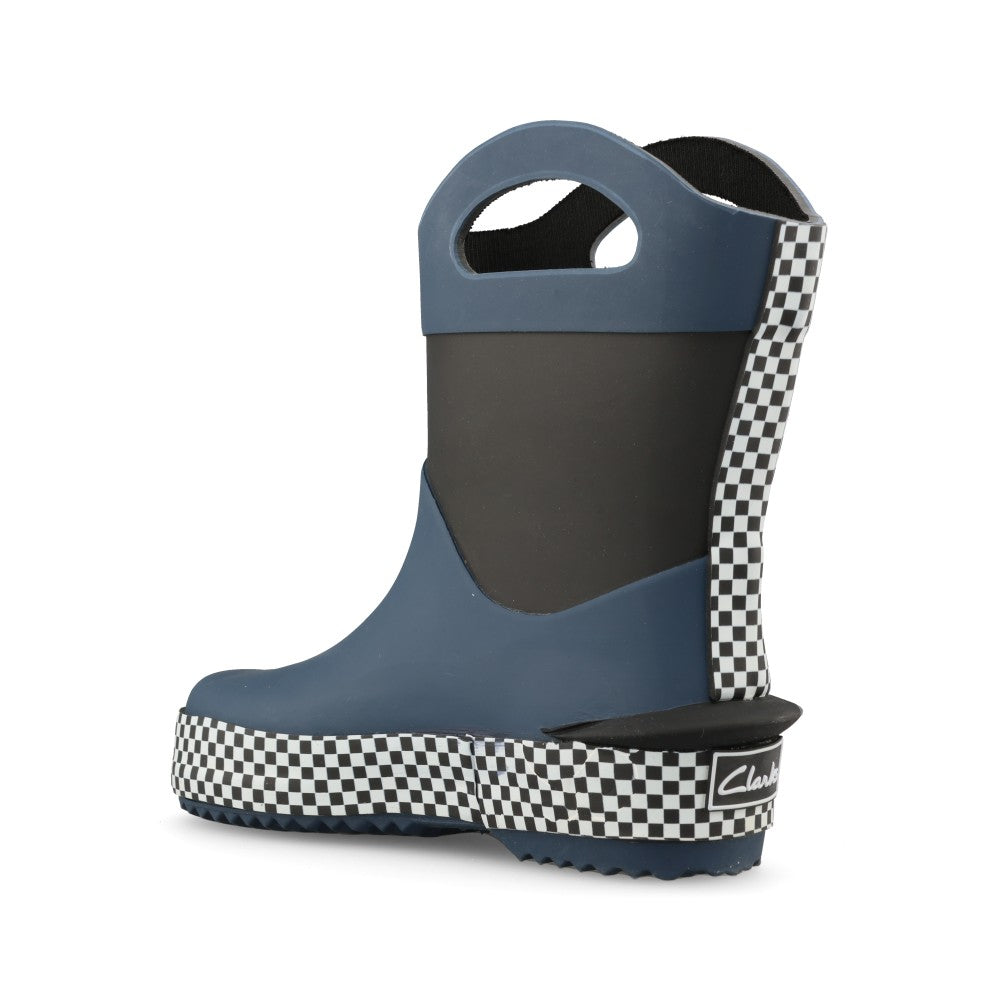Clarks Boys Tarri Dash T G-Fit Welly in Navy