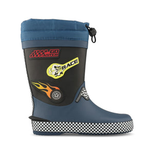Clarks Boys Tarri Race K G-Fit Welly in Navy