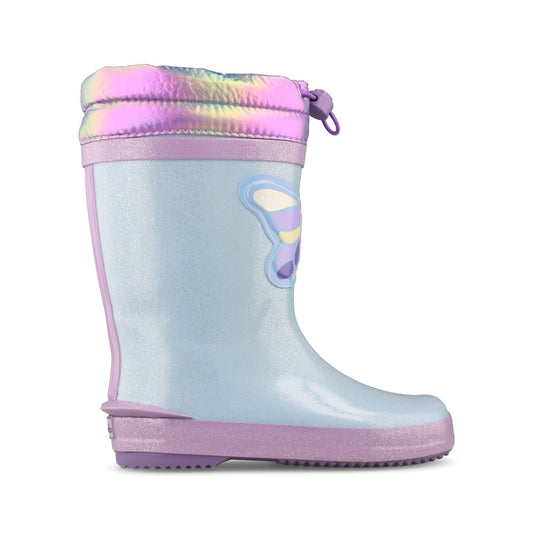 Clarks Girls Tarri Race K G-Fit Welly in Ice Blue