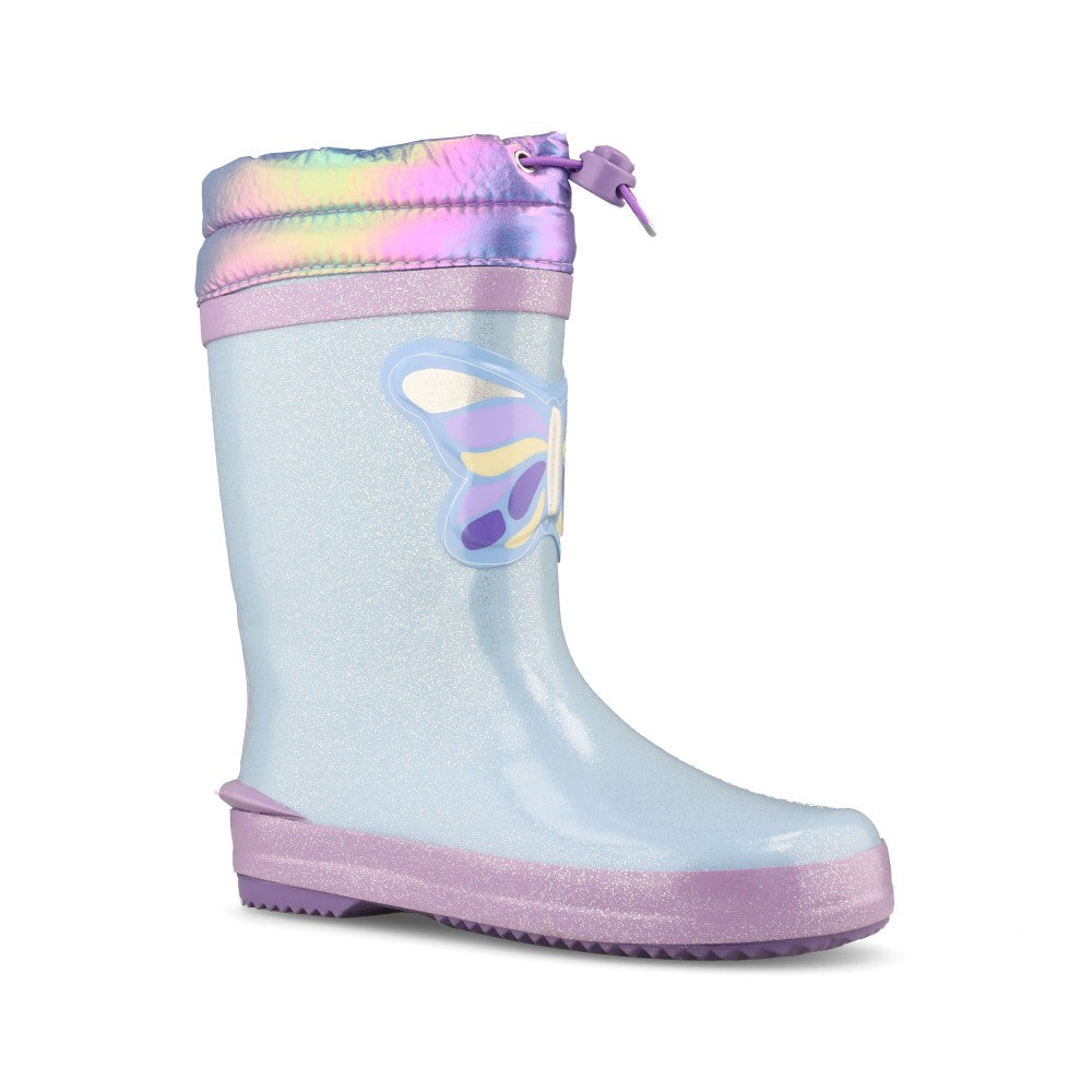 Clarks Girls Tarri Race K G-Fit Welly in Ice Blue