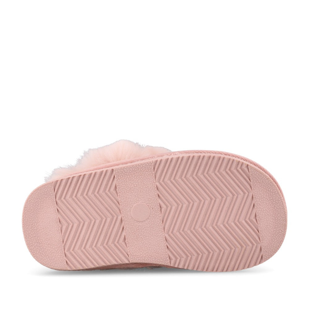Clarks Girls Toastie Bow K G-Fit Slipper in Pink