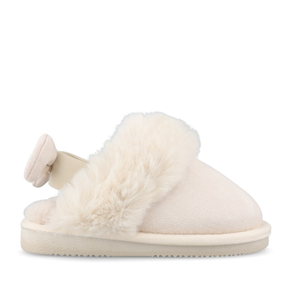 Clarks Girls Toastie Bow K G-Fit Slipper in Cotton