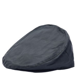 Barbour Mens Wax Flat Cap MHA0003 In Navy