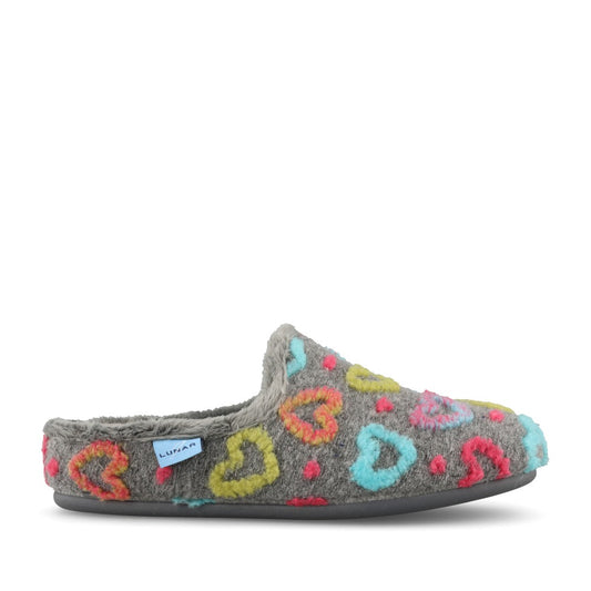 Lunar Ladies Valentine KLA233 Slipper In Grey