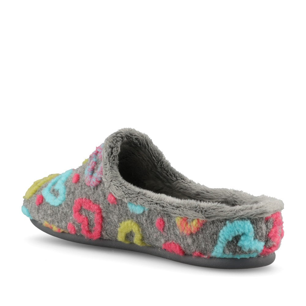 Lunar Ladies Valentine KLA233 Slipper In Grey