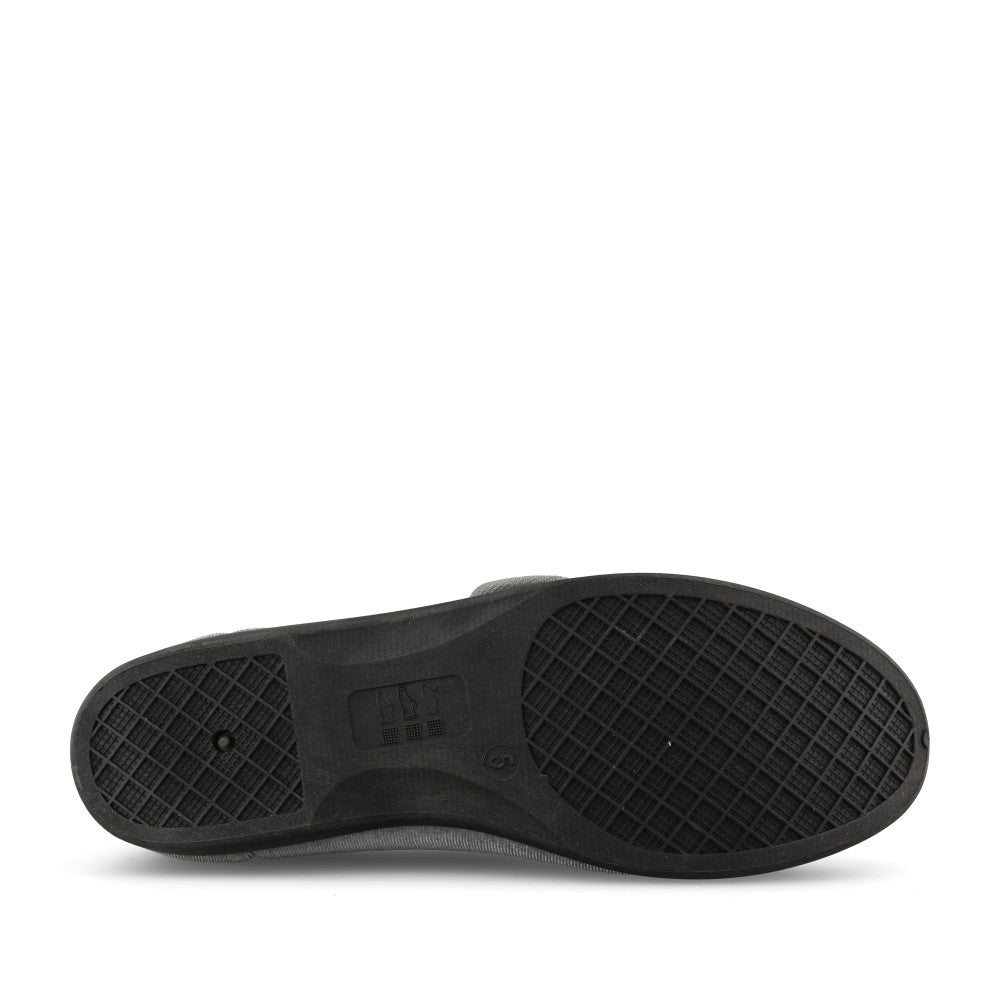 Ladies Veronica Velcro Slipper In Grey