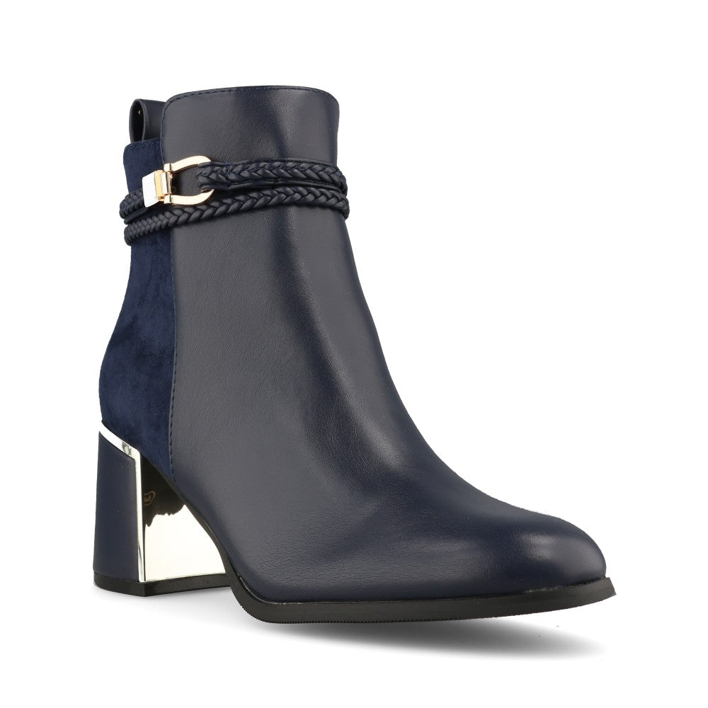 Lotus Ladies Winona ULB529 Ankle Boot In Navy