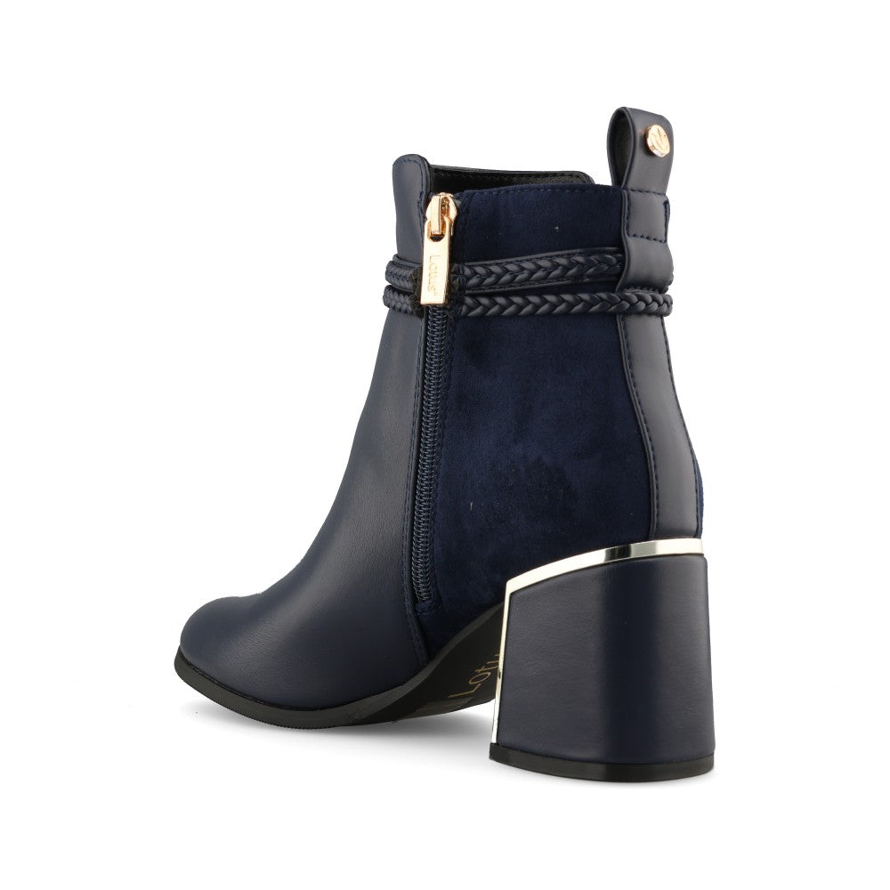 Lotus Ladies Winona ULB529 Ankle Boot In Navy