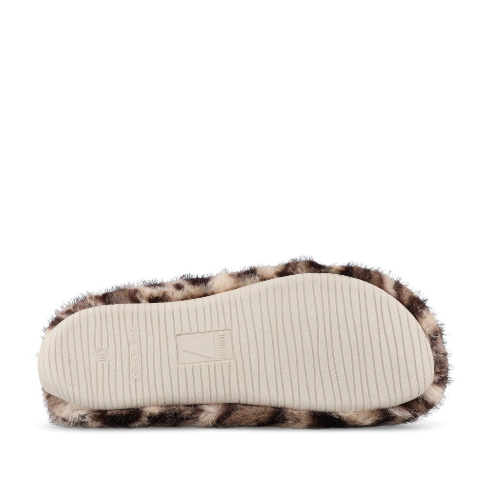 Verbenas Ladies York Feline Mule In Leopard
