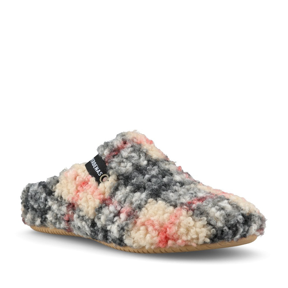 Verbenas Ladies York Plaid Mule In Beige