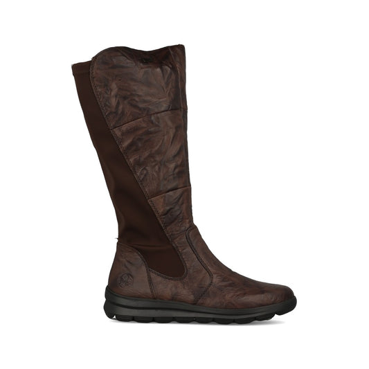 Rieker Ladies Z0067 Long Leg Boot In Brown