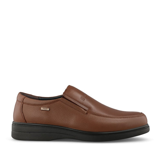 Mens A-905C Wide Fit Slip-on Shoe In Cognac