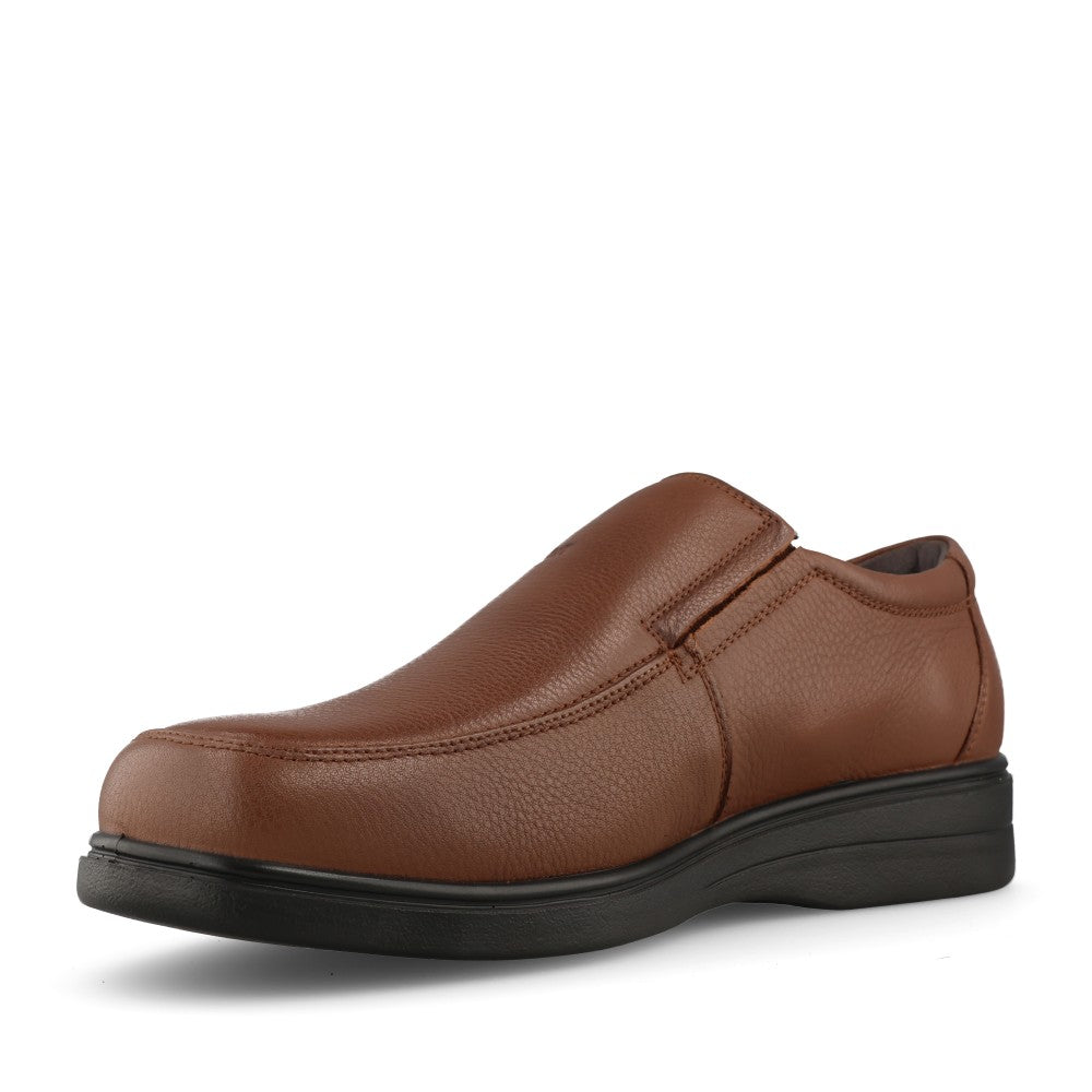 Mens A-905C Wide Fit Slip-on Shoe In Cognac