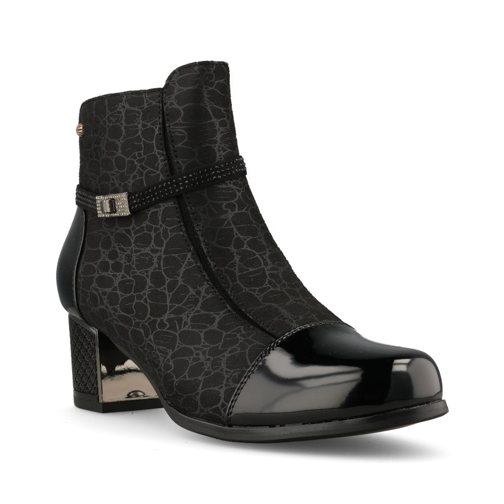 Redz Ladies AQA9 1101 Ankle Boot In Black