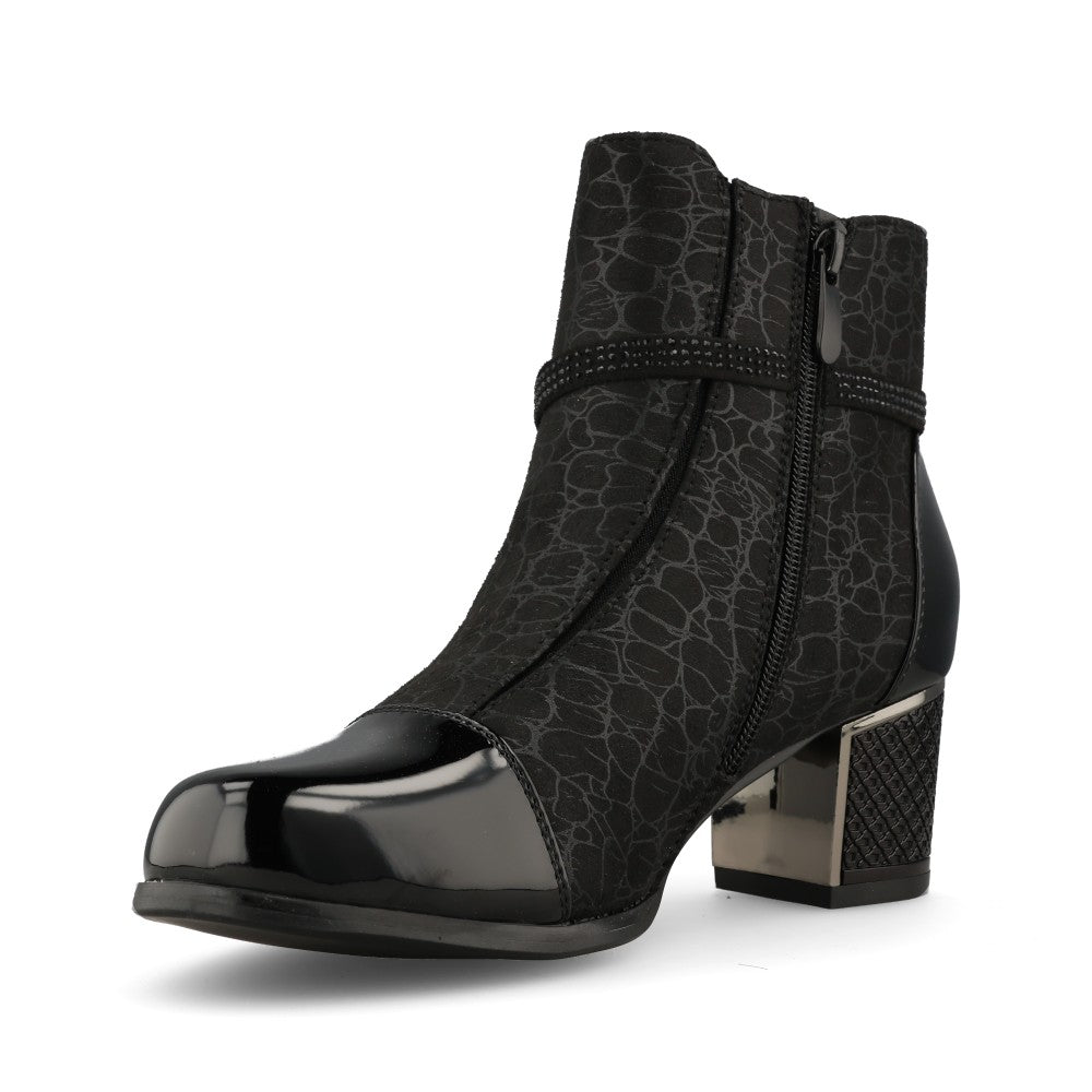 Redz Ladies AQA9 1101 Ankle Boot In Black