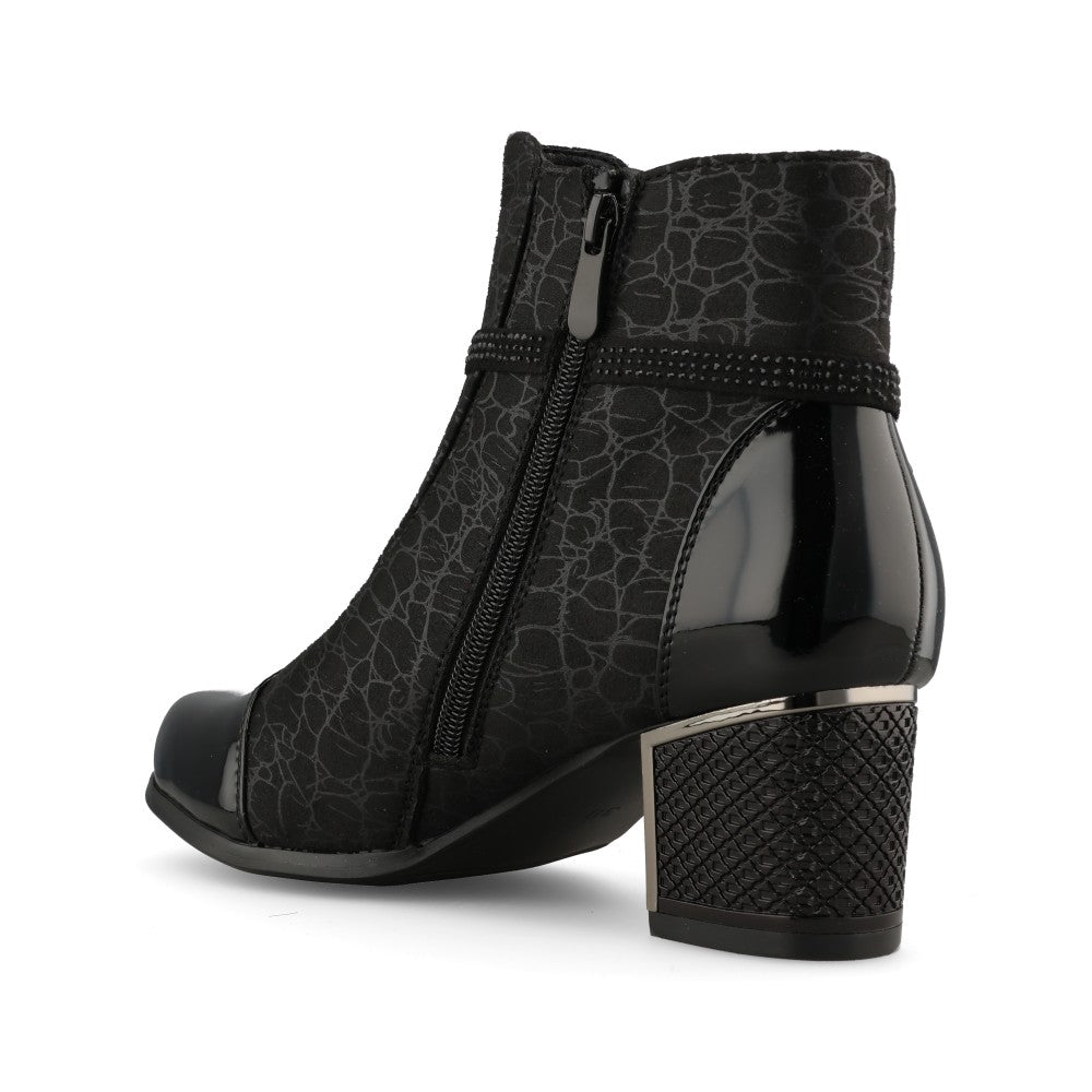 Redz Ladies AQA9 1101 Ankle Boot In Black