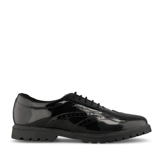 Term Girls M170111 Bella Patent Laced Brogue in Black