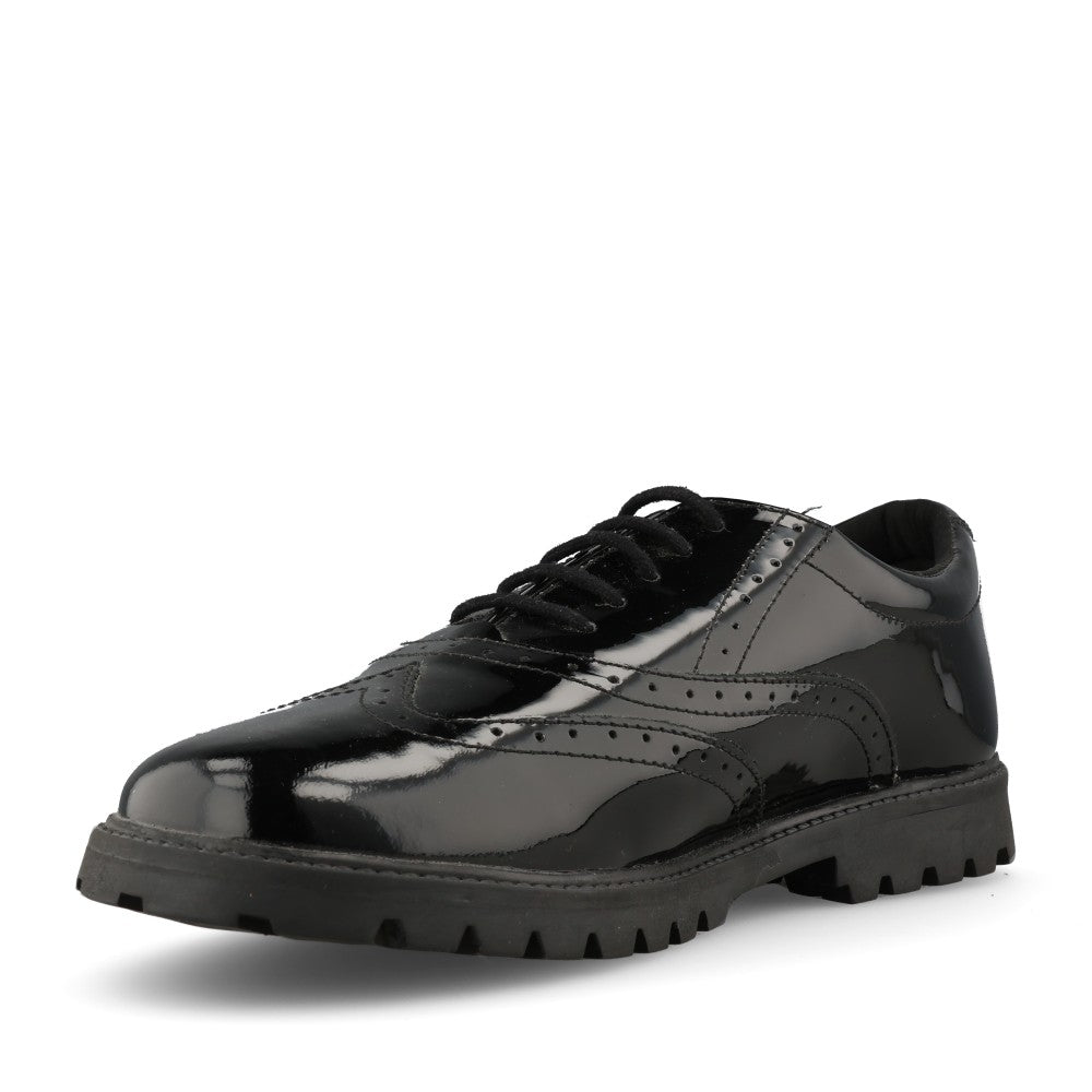 Term Girls M170111 Bella Patent Laced Brogue in Black