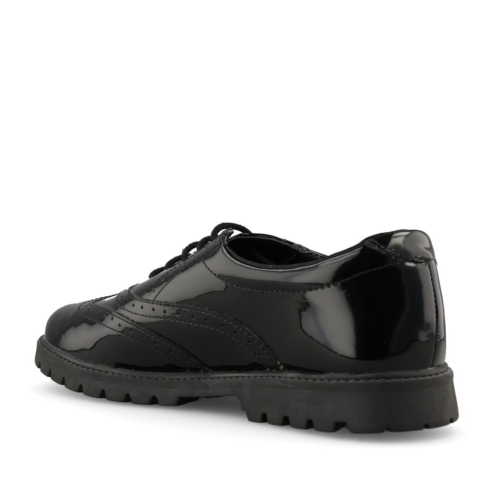 Term Girls M170111 Bella Patent Laced Brogue in Black