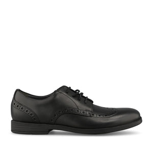 Start Rite Girls Brogue Pri F-FIT Leather Brogue in Black
