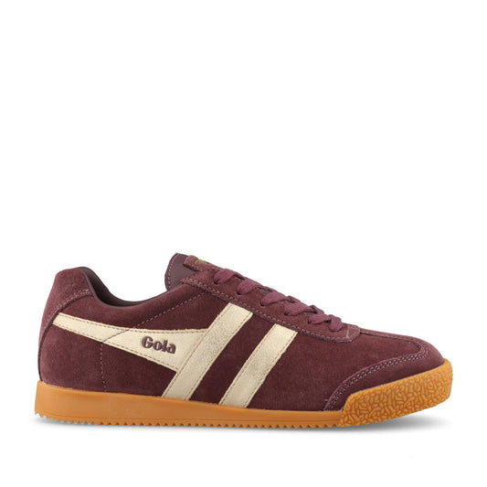 Gola Ladies Harrier Mirror CLA156 Trainer In Burgundy