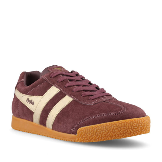 Gola Ladies Harrier Mirror CLA156 Trainer In Burgundy