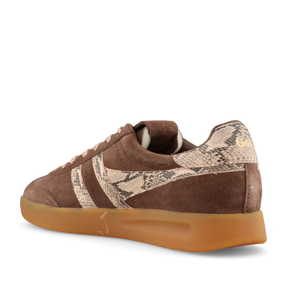 Gola Ladies Cyclone Snake CLB919 Trainer In Taupe