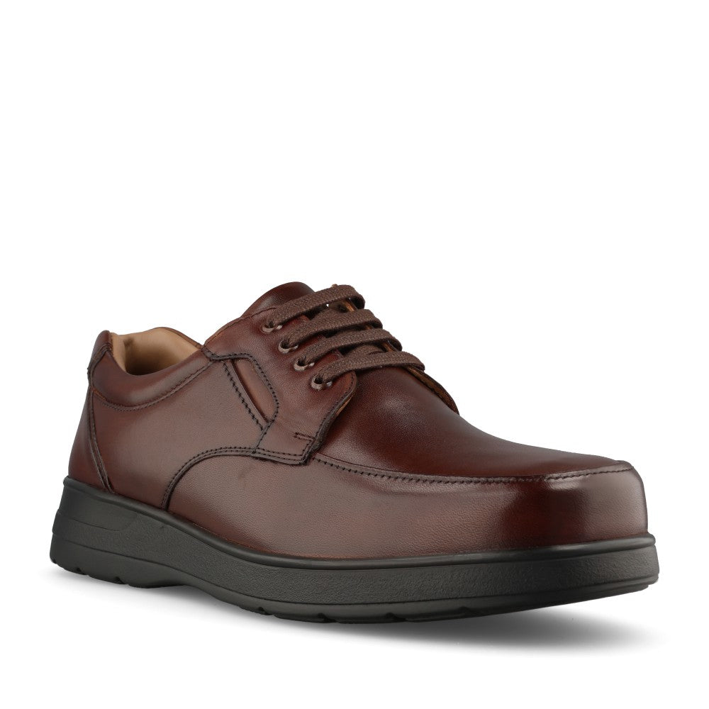 Mens Easy B Congo 89202 Laced Shoe in Brown