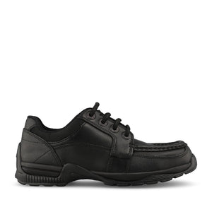 Start Rite Boys Dylan F-FIT Leather Laced Shoe in Black